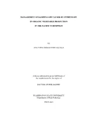 Management of Damping-Off Caused by Pythium Spp. in Organic