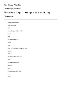 Methode Cap Classique & Sparkling