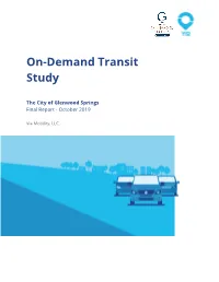 On-Demand Transit Study