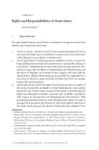 Rights and Responsibilities of Strait States