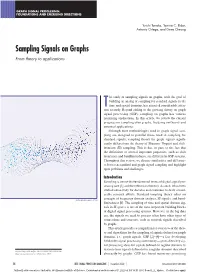 Sampling Signals on Graphs: from Theory to Applications