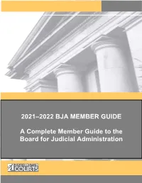 2021–2022 Bja Member Guide A