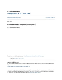 Commencement Program [Spring 1972]