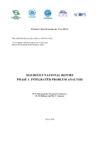 Mauritius National Report Phase 1: Integrated Problem Analysis