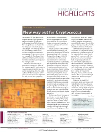 New Way out for Cryptococcus