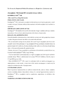 Saxagliptin / Metformin Hcl Extended-Release) Tablets