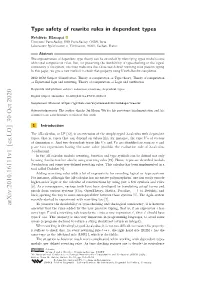 Type Safety of Rewrite Rules in Dependent Types