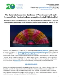 Sensory Winter Illumination Experience at the Iconic DCR Hatch Shell
