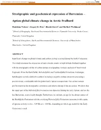 Stratigraphic and Geochemical Expression of Barremian – Aptian