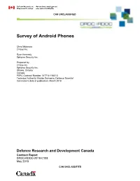Survey of Android Phones