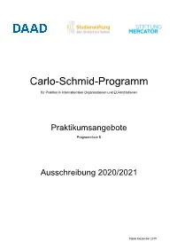Carlo-Schmid-Programm