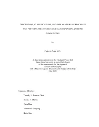 DESCRIPTIONS, CLASSIFICATIONS, and EXPLANATIONS of PROCESSES and PATTERNS STRUCTURING and MAINTAINING INLAND FISH COMMUNITIES By