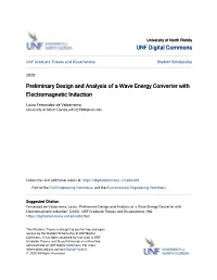 Preliminary Design and Analysis of a Wave Energy Converter with Electromagnetic Induction