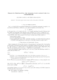 Projects: Propagating the Iwasawa Main Conjecture Via Congruences