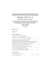 Reference Guide No. 14