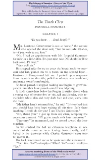 The Tenth Clew 53 Reprinted As “The Tenth Clue” in the Return of the Continental Op (1945)