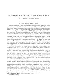 An Introduction to Conway's Games and Numbers