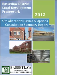 Bassetlaw District Local Development Framework Site Allocations Issues