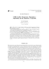 COBE Satellite Measurement\ Hyperspheres\ Superstrings and the Dimension of Spacetime