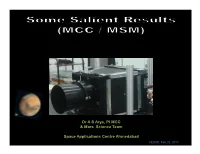 Dr a S Arya, PI MCC & Mars Science Team Space Applications Centre