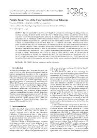 Particle Beam Tests of the Calorimetric Electron Telescope