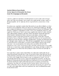 Speech of Alexander the Great, from the Campaigns of Alexander
