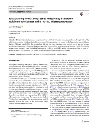 Backscattering from a Sandy Seabed Measured by a Calibrated Multibeam Echosounder in the 190–400 Khz Frequency Range