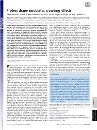 Protein Shape Modulates Crowding Effects