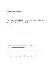 The Design of a Rocket Propulsion Labview Data Acquisition And
