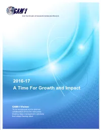 2016-17 a Time for Growth and Impact