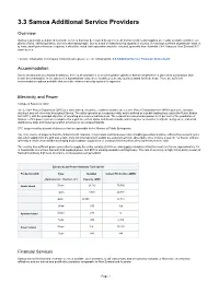 3.3 Samoa Additional Service Providers
