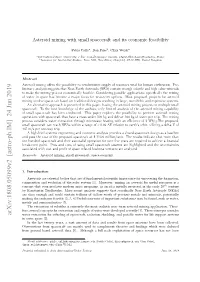 Asteroid Mining with Small Spacecraft and Its Economic Feasibility