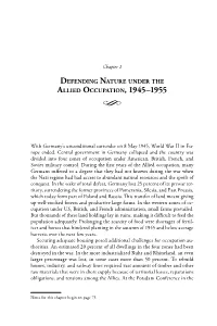Chapter 2: Defending Nature Under the Allied Occupation, 1945–1955