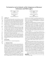 On the Uniqueness of Browser Extensions and Web Logins