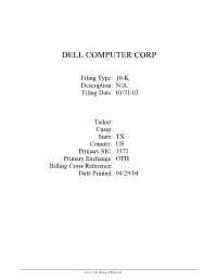 Dell Computer Corp