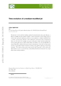 Time Evolution of a Medium-Modified