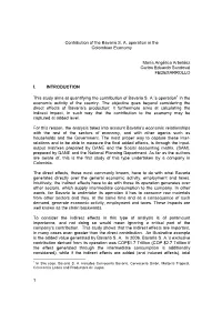 1 Contribution of the Bavaria S. A. Operation in the Colombian