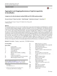 Aggregation and Clogging Phenomena of Rigid Microparticles in Microfluidics