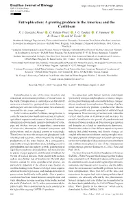 Eutrophication: a Growing Problem in the Americas and the Caribbean E