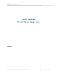 Metro Ethernet Design Guide