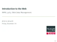 MPRI 2.26.2: Web Data Management