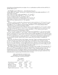 Sinclair Broadcast Group Reports Record 1St Quarter Revenue and Broadcast Cash Flow; Pro Forma BCF up 7%, ATCF Per Share up 35%