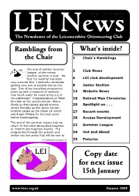 Copy Date for Next Issue 15Th January