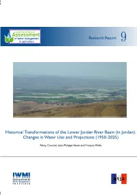 In Jordan): Changes in Water Use and Projections (1950-2025)