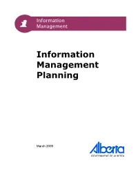 Information Management Planning (Pdf)