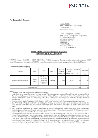 ORIX JREIT Inc