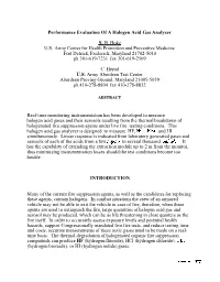 Performance Evaluation of a Halogen Acid Gas Analyzer