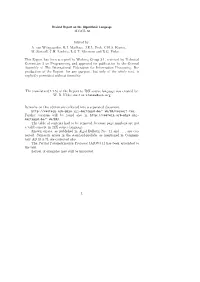 Revised Report on the Algorithmic Language ALGOL 68 Edited By: A