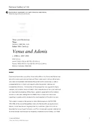 Venus and Adonis C