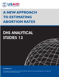 A New Approach to Estimating Abortion Rates [AS13]